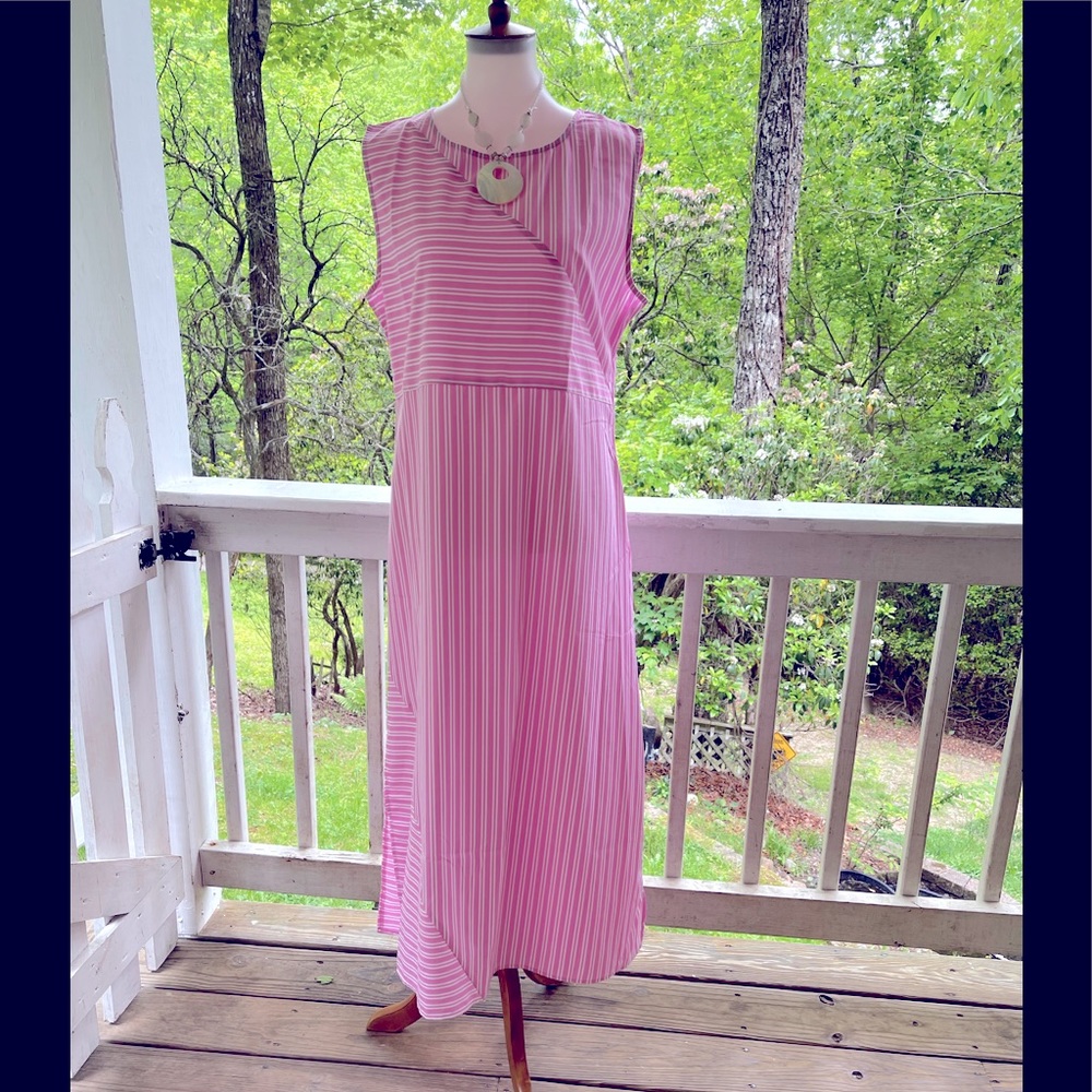 MISSLOOK Cotton Candy Striped Maxi L FREE SHIP